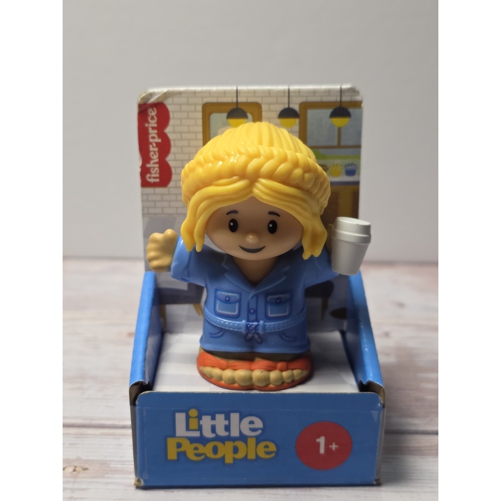 Fisher-Price Little People Blonde Hair Figure with Cup Age 1+ JFC20/JBD47 (2024)